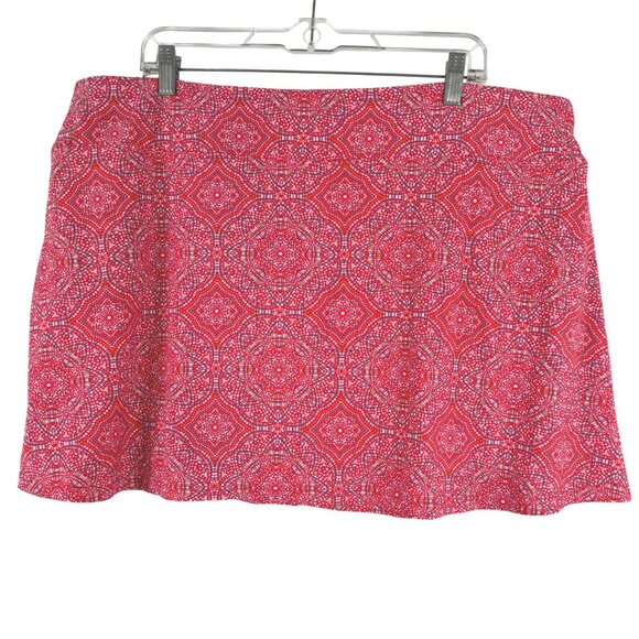 Coolibar Big Wave Swim Skort Womens 2XL‎ Printed Multicolored Beach SS-1893 - Picture 4 of 7